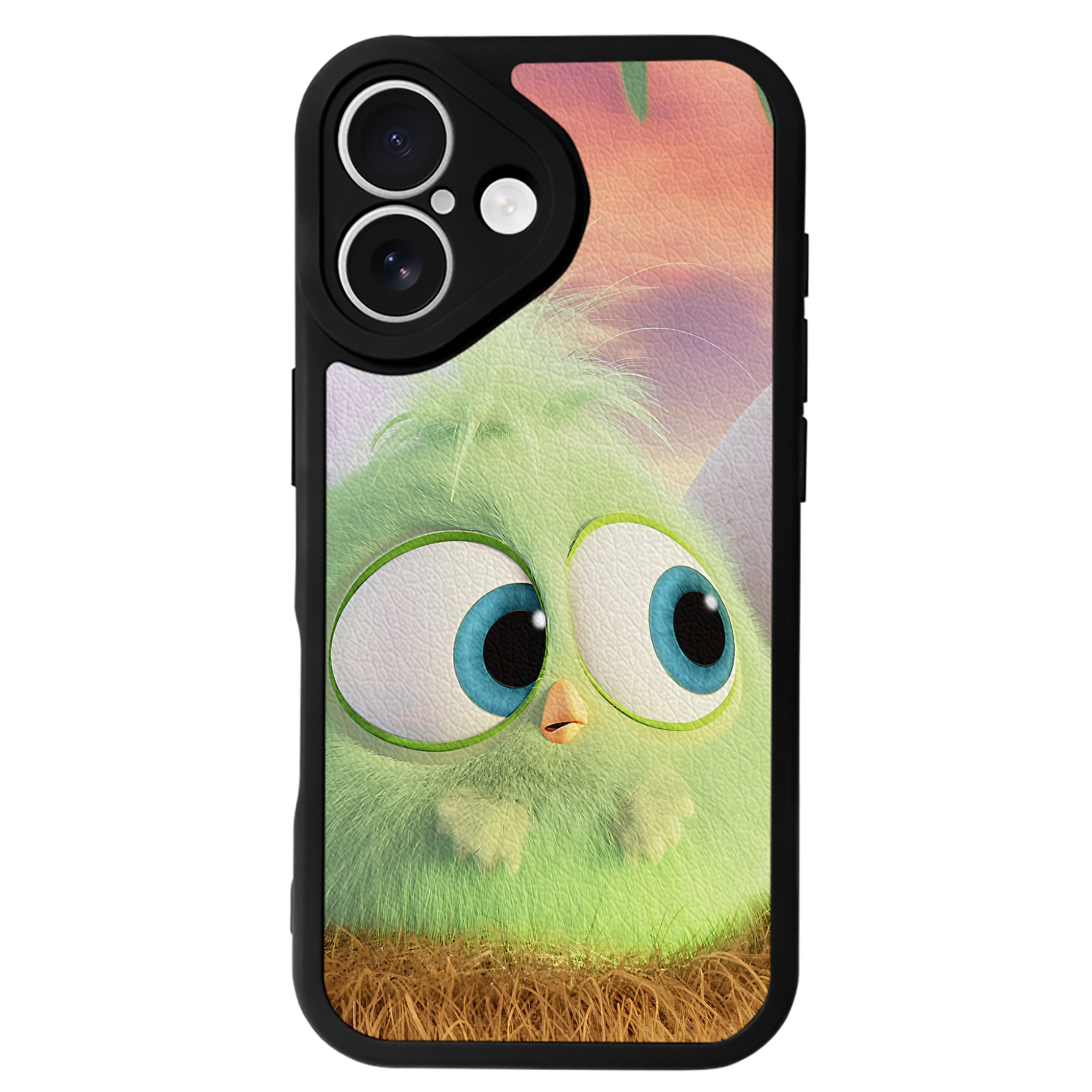 （画像用） Angry Birds アングリーバード 【iPhone 16シリーズ対応】シリコンスマホケース（レザー調） 材質：シリコン